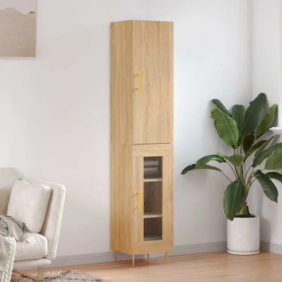 Zdjęcie produktu dla vidaXL Deska wysoka dąb sonoma 34,5x34x180 cm Materiał drewnopochodny