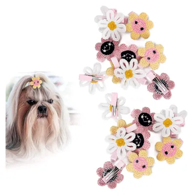 Produktbild von Haustier Haarspangen für Hunde und Katzen mit Sonnenblumenmotiv