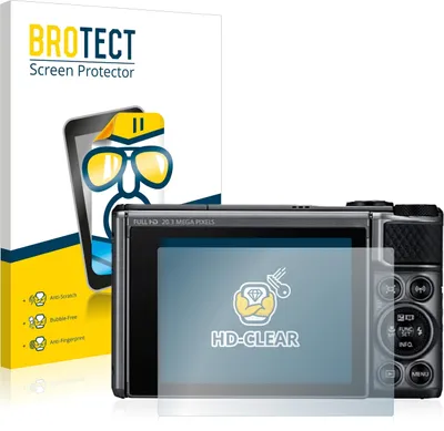 Produktbild von 2x Für Canon PowerShot SX730 HS Schutzfolie BROTECT Displayschutz Display Schutz Folie Klar Transparent