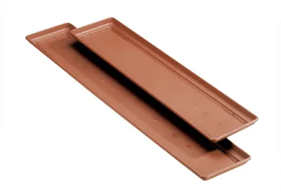 Produktbild von Universal rectangular saucer M 80cm terra