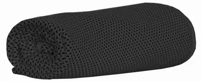 Image de Serviette de refroidissement Alpenheat "Ice-Towel", 30x95 cm, refroidissement jusqu'à 25%, protection UPF 45, noire, 1 pièce.