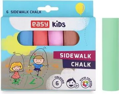 Obrázek produktu pro EASY Kids Chodníkové křídy, 6 barev