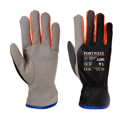 Image de Portwest A280 Wintershield Handschuh Noir/Orange Gr. L