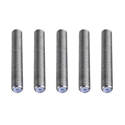 Obrázek produktu pro Příslušenství pro trysku M6 s PTFE hadičkou pro 3D tiskárny s extruderem MK8, 1,75 mm (M6*40 mm)
