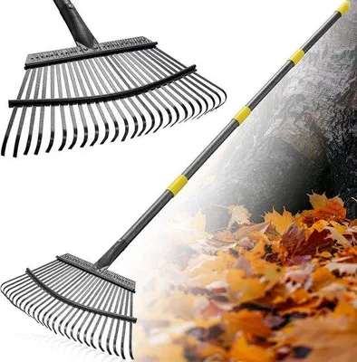 Produktbild von Gartenrechen 25 Zinken 1,50 m - Für effiziente Bodenbearbeitung
