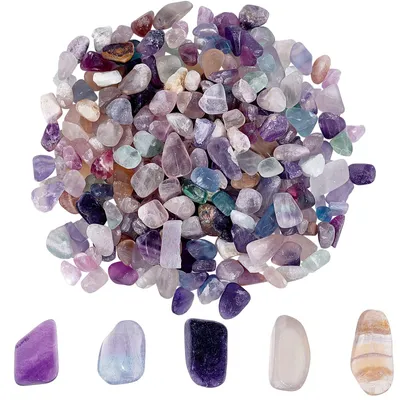 Fluorit-Chip-Edelsteinkugeln 100 g, Bulk, DIY-Schmuck