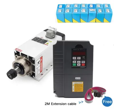 Produktbild von CNC-Spindelmotor, 18000 U/min, ER20 Spannzangenkompatibilität, Und VFD Spannzange