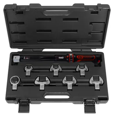 Produktbild von KS Tools ERGOTORQUEprecision Kälte-Klima-Drehmomentschlüssel-Werkzeugsatz 20 - 100 Nm, 8-tlg.