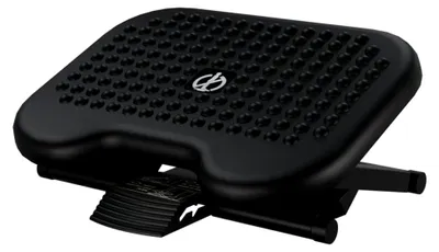 Produktbild von Ergonomische Fußstütze mit Massagefläche, höhenverstellbar, schwarz, 46x34,5x11cm