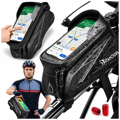 Produktbild von Zandor Fahrrad Rahmentasche 1,5 L mit Handyhalter wasserabweisend bis 7,2 Zoll