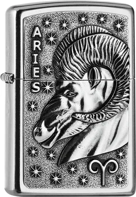 Immagine prodotto di Accendino antivento Zippo Aries Ariete segno zodiacale con motivo Ariete
