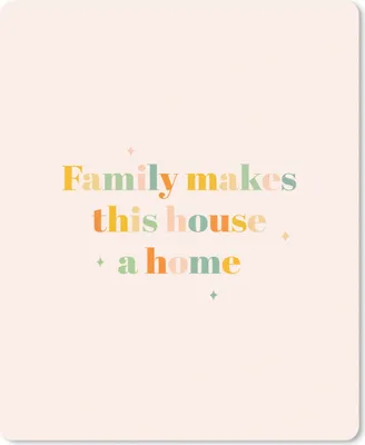 Produktbild von MuchoWow® Mauspad Mousepad Zitate - Sprichwörter - Die Familie macht aus dem Haus ein Zuhause 30x40 cm - Mousepads - Maus Mat - Pad - Mausunterlage - Mausmatten