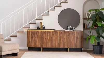 Produktbild von Anrichte Sideboard Schrank Holzschrank Holz Braun Kommode Möbel