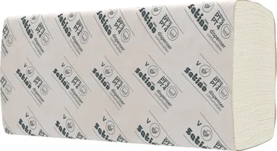 Produktbild von Satino Papierhandtücher - V-Falz - 100% recycled - 2-lagig - 3200 Handtücher