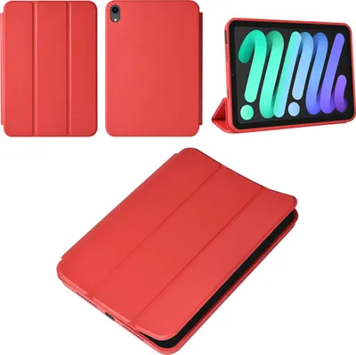 Produktbild von iPad Mini 2021 Book Case Tablet Cover - Red - Smart Case