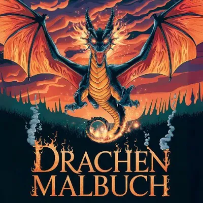 Produktbild von Entflammt! Drachen Malbuch für Erwachsene