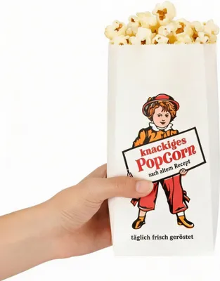 Immagine prodotto di Sacchetto per popcorn Lausbub carta 100 pezzi 1 litro