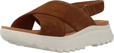 Produktbild von CLARKS Sandal DashLite mit markanter Sohle 5238 Dark Tan Suede 40