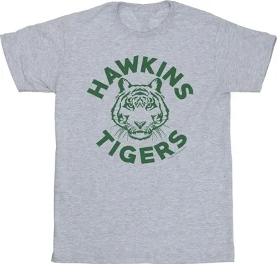 Produktbild von Netflix - "Stranger Things Hawkins Tigers" T-Shirt für Herren BI45825 (L) (Grau)