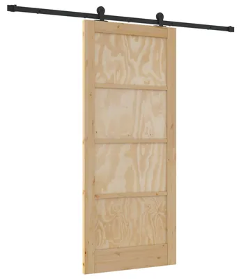 Obrázok produktu pre vidaXL Posuvné dvere ORKDAL prírodná farba 86 x 198,5 cm Masívne borovicové drevo
