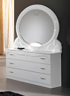 Produktbild von Spiegel Kommode Schrank Kommoden Anrichte Schlafzimmer Set Holz Modern Stil Neu