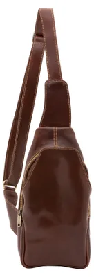 Image de Sangle d'épaule réglable en cuir véritable, fabriquée en Italie