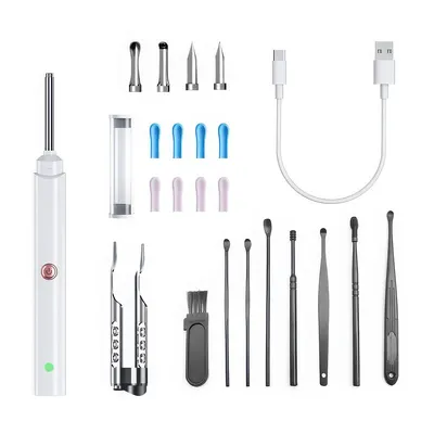 Produktbild von Ohrenschmalzentferner ,eingebauter 1296P Kamera, einfaches Reinigen der Ohren, 8-teiliges Set traditioneller Werkzeuge, kompatibel mit allen Geräten