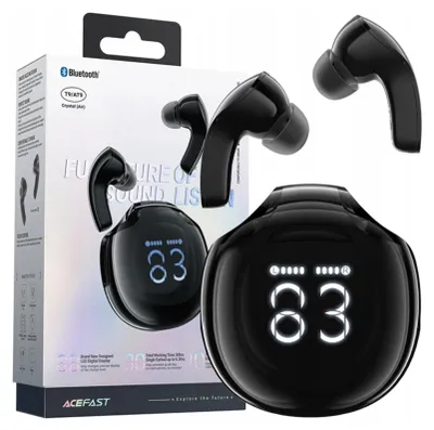Obrázek produktu pro Bezdrátová sluchátka do uší T9 Bluetooth 5.3 s USB-C, černá