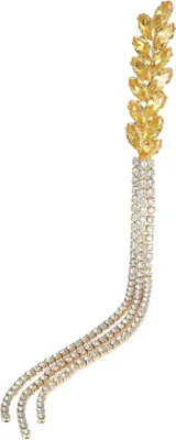 Produktbild von Goldbrosche - Zirkonen - Eleganz - Weizenähre - Raffinesse - Luxus - Blickfang - Symbol für Fülle