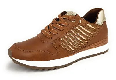 Produktbild von Marco Tozzi  Damenschuhe Schnürschuhe Sportive sportlicher Schnürer Braun Freizeit, Schuhgröße:41 EU