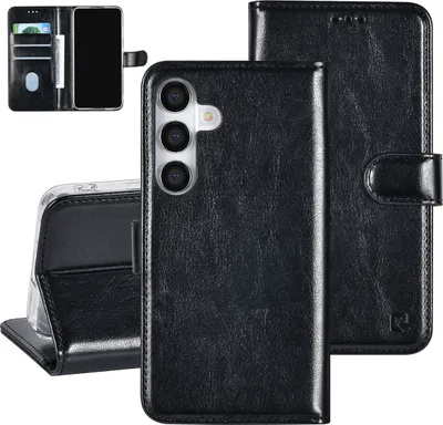 Produktbild von UNIQ Accessory Galaxy S24 Book type case - 3 pasjeshouder - Black