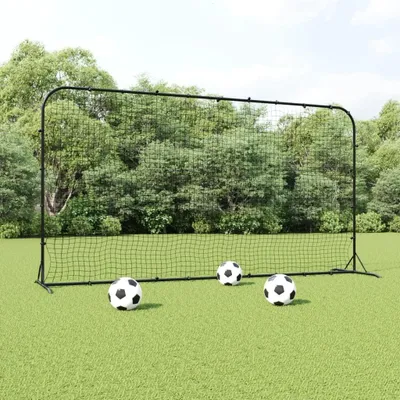Produktbild von Fußball-Trainingsvorrichtung – Fußball-Trainingsnetz – Ballrückprallnetz – Fußballtrainer – Sportnetz – Stahlrahmen