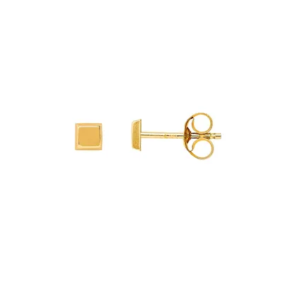Produktbild von Xenox XG9K4091G Ohrstecker Ohrringen Damen Mädchen Quadrat Gelbgold 375/-