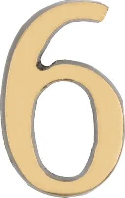 Obrázok produktu pre KOTARBAU® Číslo "6 / 9" Samolepiaca patina 5 cm z mosadze pre vchodové dvere