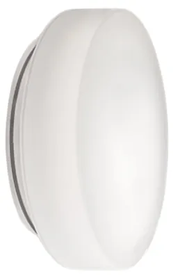 Produktbild von Zafferano Wand- und Deckenleuchte, satiniertes Triplex-Opalglas und Polycarbonat, ø 400x110 mm, 2X E27 mit 42 Watt, IP44, weiß