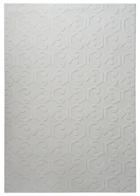 Obrázek produktu pro BELIANI Koberec světle šedý tkanina 160 x 230 cm všívaný obdélníkový žakárový dekorativní koberec