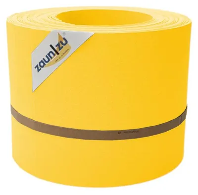 Produktbild von Sichtschutzstreifen zaun|zu PREMIUM 10x Einzelstreifen 2,55m für Doppelstabzaun Gelb,10x 2,55m