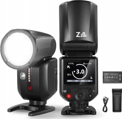 Zdjęcie produktu dla Lampa Błyskowa TTL Okrągła Głowica HSS 1/8000 76Ws 3000mAh do Canon NEEWER / Z2PRO-C / 10105410EU