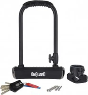 Produktbild von Onguard Bügelschloss Pitbull STD 8003X 115x230mm, Ø14mm, schwarz, mit Halter