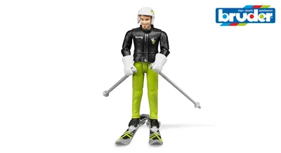 Image de Skieur avec accessoires