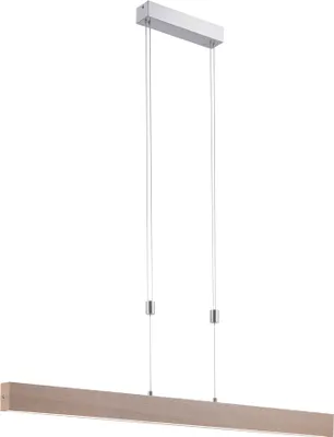 Produktbild von JUST LIGHT LED Pendelleuchte AMANDA Holz stufenlos dimmbar Touchdimmer, CCT Farbwechsel Holzdekor Wohnbereich, z.B. Wohnzimmer, Esszimmer 11420-78