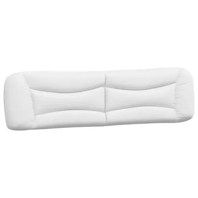Image de Coussin de tête de lit Hvar blanc 200 cm similicuir