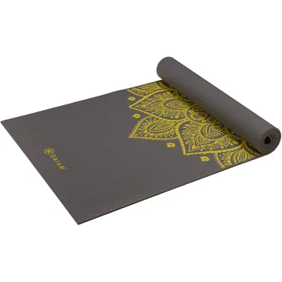 Image de Gaiam Premium Citron Sundial Yogamatte grau gold