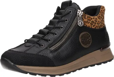 Image de Rieker Damen Stiefelette Schwarz – Extra Weit