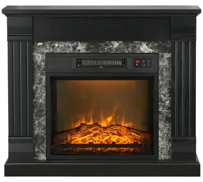 Immagine prodotto di Camino elettrico - Camino elettrico a focolare aperto - Camino decorativo - Camino a fiamma - Stufa camino - Riscaldamento da 1800W