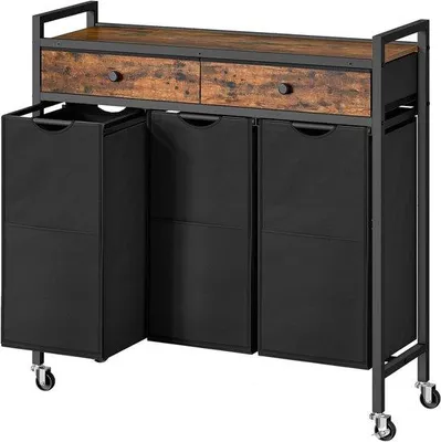 Immagine prodotto di Lavatrice a 3 vasche con capacità di carico - Colori rustici: marrone e nero