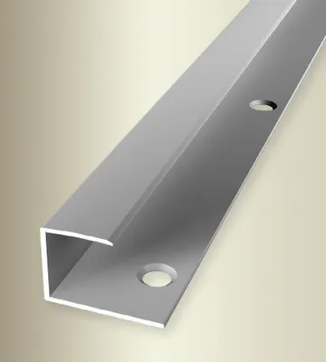 Produktbild von PROVISTON | Einfass- & Abschlussprofil | Aluminium | 23 x 18 x 2700 mm | Silber | Einschubprofil | Abschlussleiste | Bodenprofil