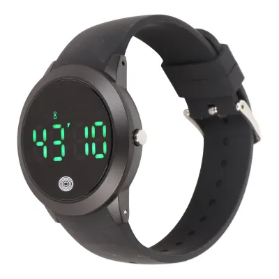 Produktbild von Digitale wasserdichte Sportuhr mit Farb-Touchscreen, Countdown-Timer, 12/24H Anzeige – Schwarz, kompakt & multifunktional
