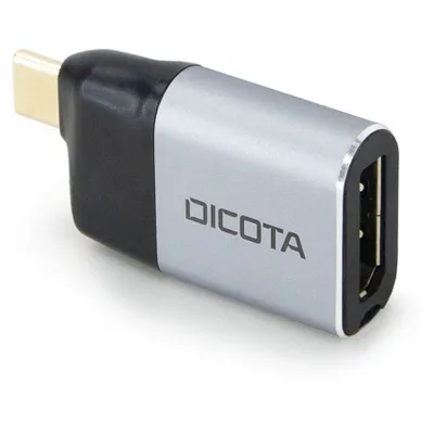 Produktbild von DICOTA - Videoadapter - 24 pin USB-C (M) zu DisplayPort (W) - USB-Stromversorgung (100 W) - Silber