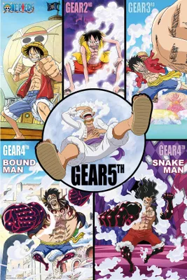 Produktbild von ONE PIECE - Poster Maxi 91.5x61 - Gears history